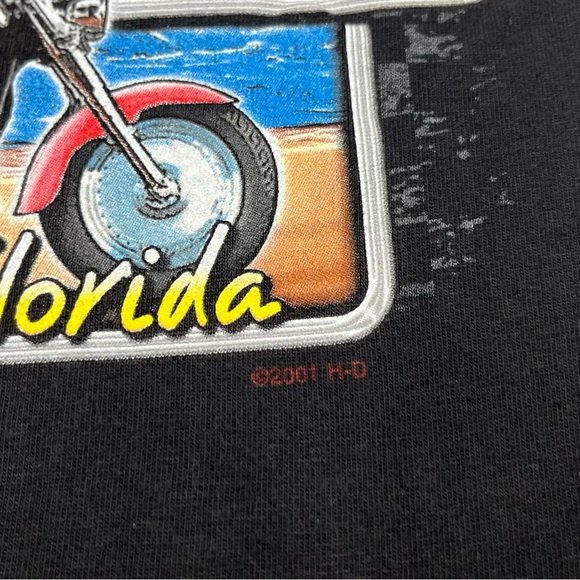 Vtg Harley Davidson Mens Tank Top Shirt Sz Large Y2K Double Sided Black Biker A8 - Picture 7 of 9